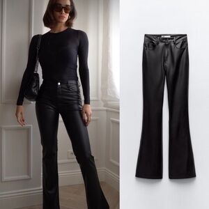 Zara faux leather pants